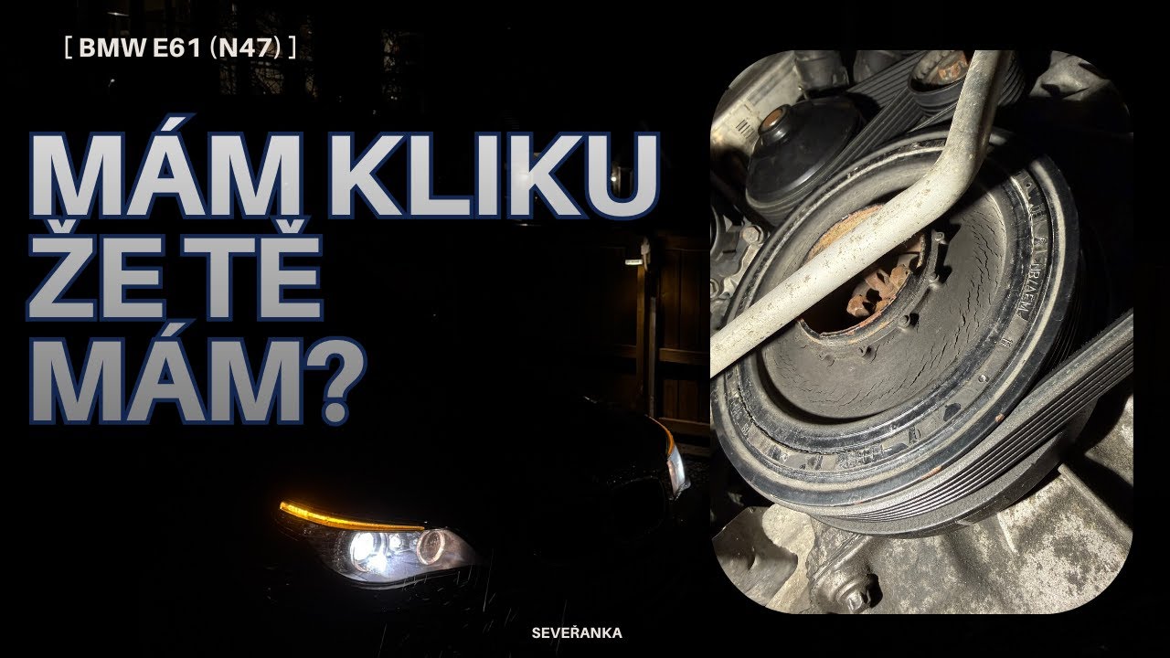 Není klika jako klika  |  Výměna řemenice na klice BMW | Crankshaft pulley replacement