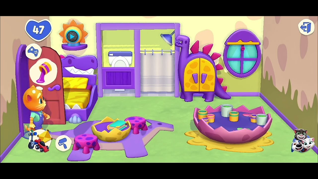 Похудейте перед походом в аквапарк (My Talking Tom Friends) #геймплей