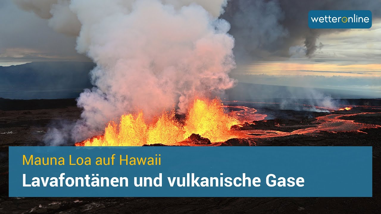 Vulkanausbruch des Mauna Loa auf Hawaii