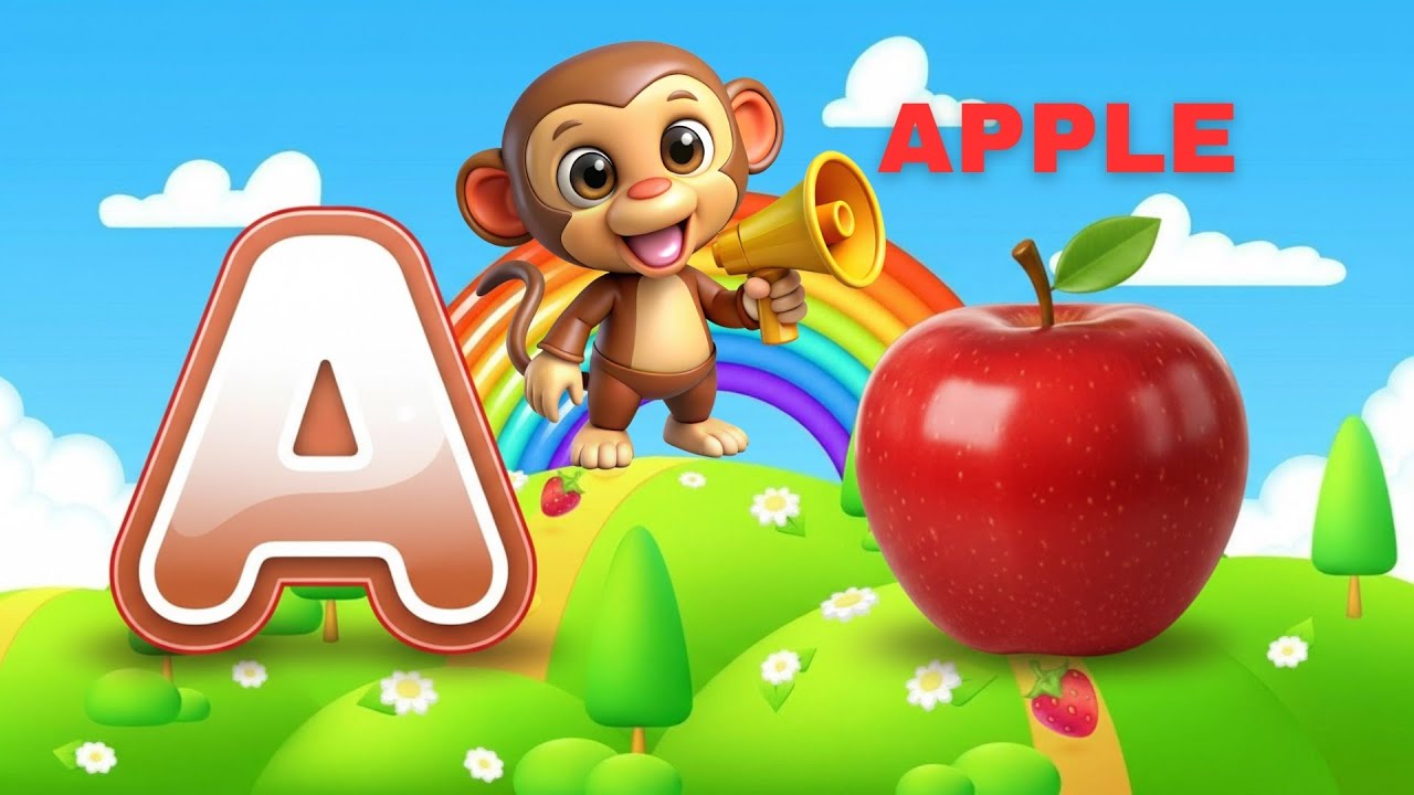 ABC Phonics Song | A for Apple 🍎 B for Ball ⚽️ C for Cat 🐱 | Learn ABC Alphabet Song for Kids 🎶