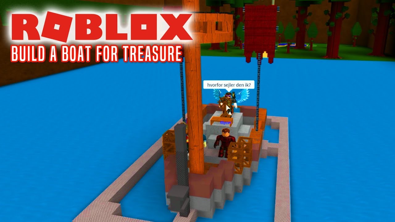 BYGGER BÅD MED FANS! - Roblox Build A Boat For Treasure Dansk Ep 1