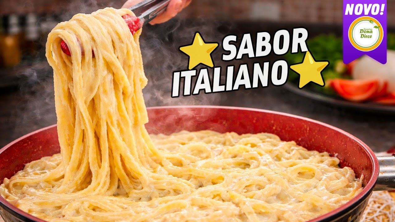 O QUERIDINHO DOS RESTAURANTES | FETTUCCINE ALFREDO | MACARRÃO ALFREDO | MOLHO ALFREDO MASSAS #1294