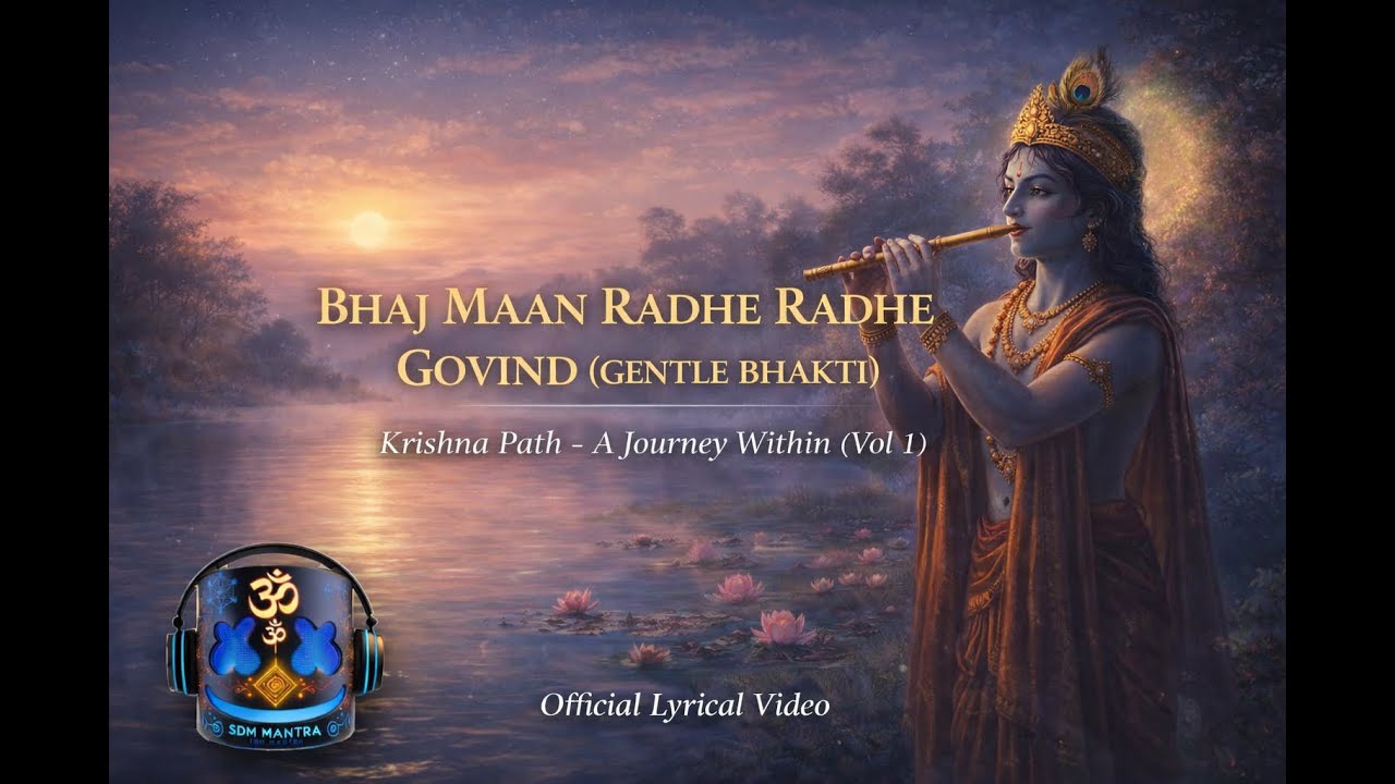 Bhaj Maan Radhe Radhe Govind (Gentle Bhakti) | Lyrical Video | Krishna Path Vol 1 | SDM Mantra
