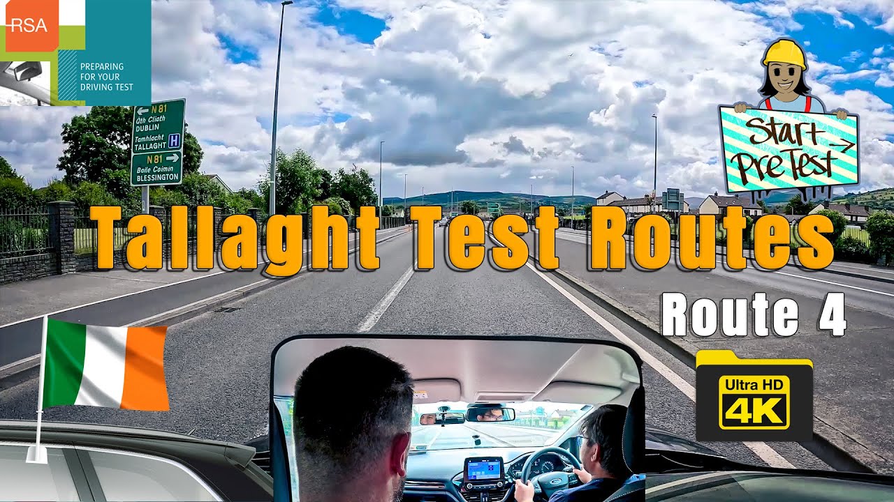 Driving through Tallaght Driving Test Routes | RSA Ireland | Route 4