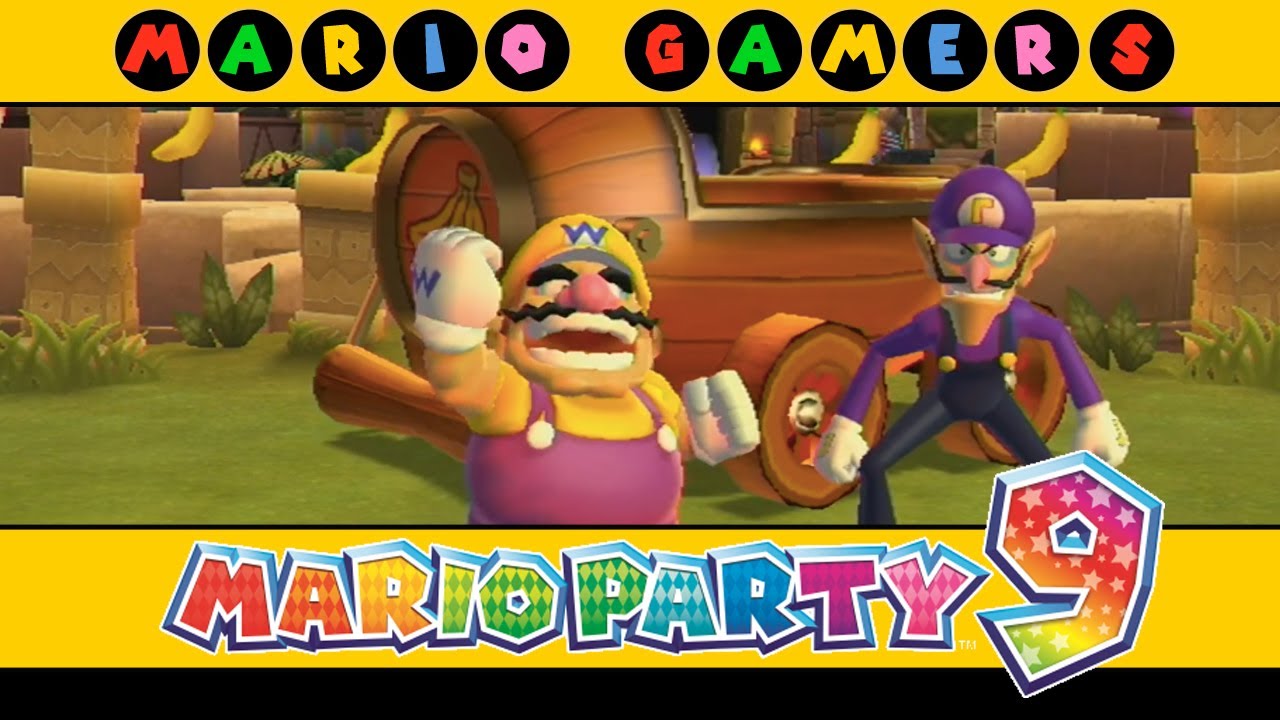 Mario Party 9 - DK's Jungle Ruins (Wario vs Waluigi) - Multiplayer Mode