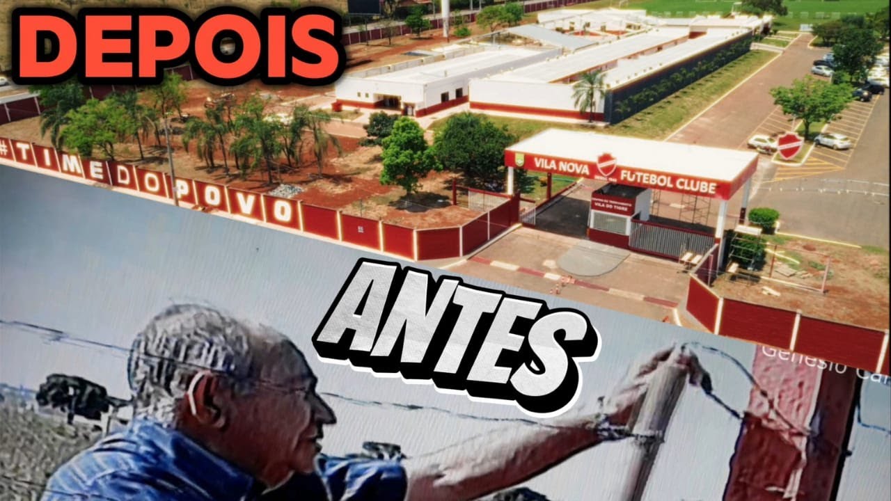 Centro de Treinamento do Vila Nova 15 anos atrás - Antes e Depois 