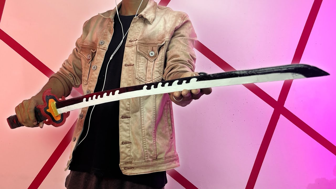 How to Make New Tanjiro's Katana From Demon Slayer | Cardboard DIY