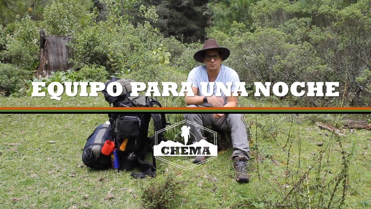 Equipo para acampar UNA NOCHE en medio del bosque