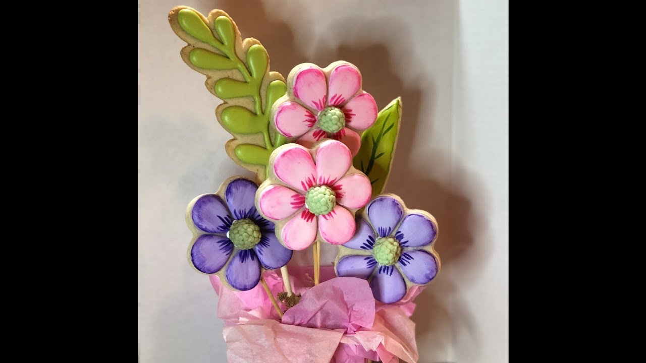 Spring Flower Cookie Bouquet!