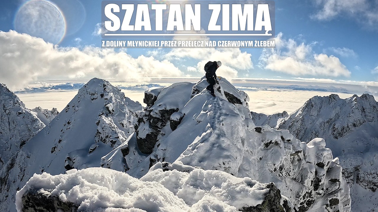 Tatry - Szatan zimą (z Doliny Młynickiej przez Przełęcz nad Czerwonym Żlebem)