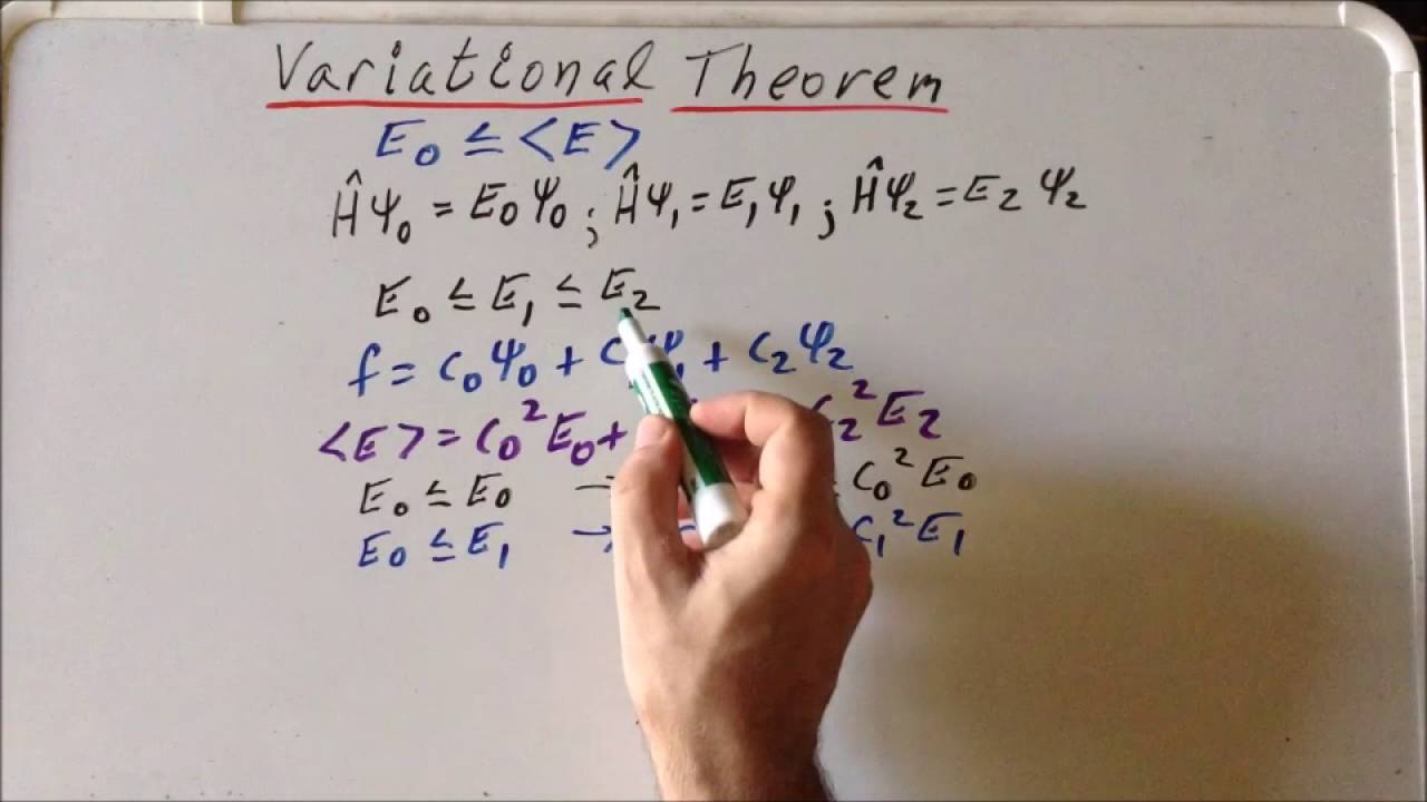 Variational theorem proof:  specific case