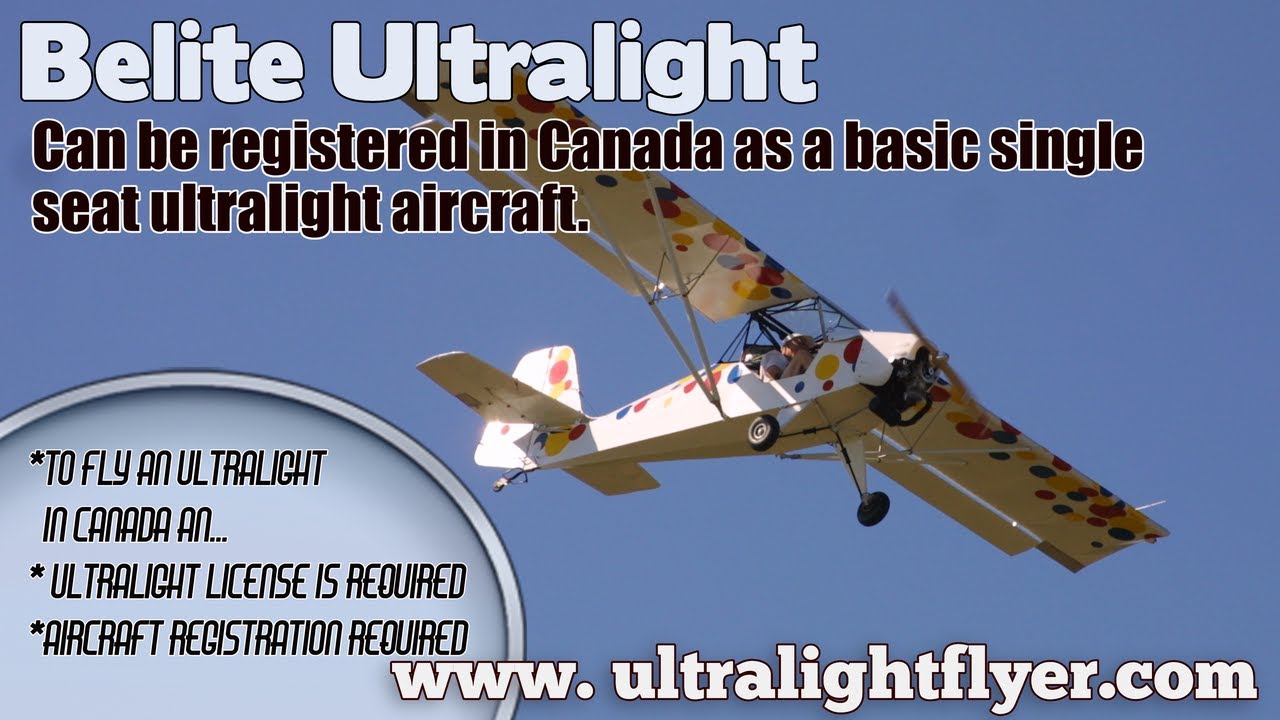 Belite UltraCub, Canadian Single Seat Ultralight Aircraft