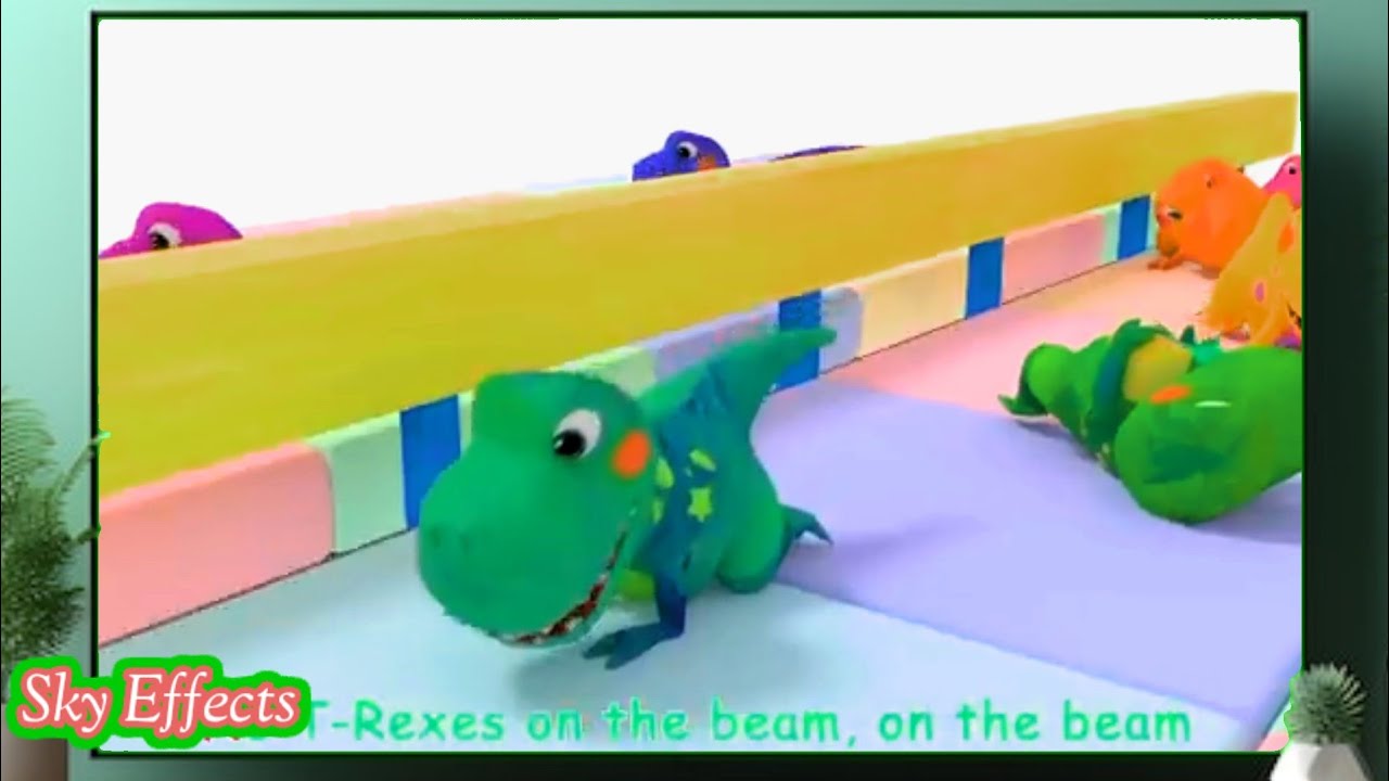 EIGHT T-REXES ON THE BEAM,ON THE BEAM,FALLING DOWN/EFFECTS COMPILATION SPONSORED BY GAMAVISION 