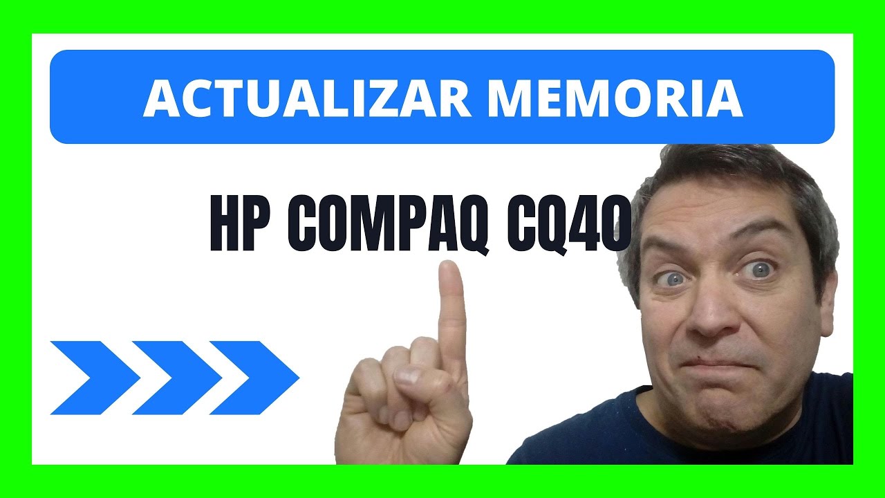 ACTUALIZAR MEMORIA RAM 🔁 de notebook HP Compaq Presario CQ40 modelo 505LA