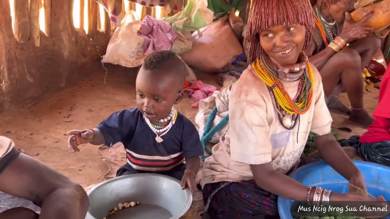 Daily life of Hamar tribe