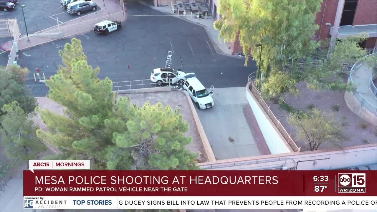 Mesa police shooting at headquarters