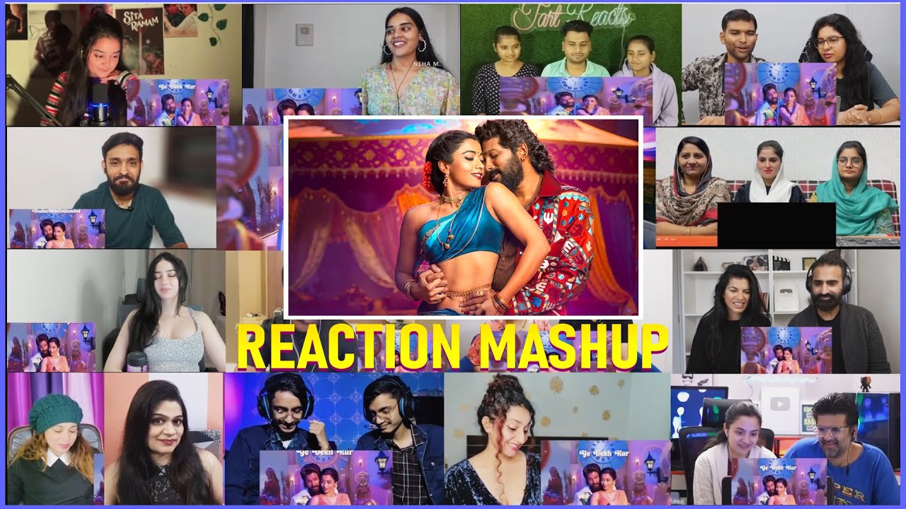 PEELINGS -  (  Reaction mashup ) | Pushpa 2 The Rule | Allu Arjun | Rashmika  | DSP