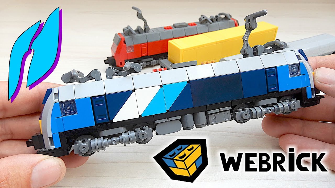 How to Build a Freight Train with Container Transport (MOC) 
