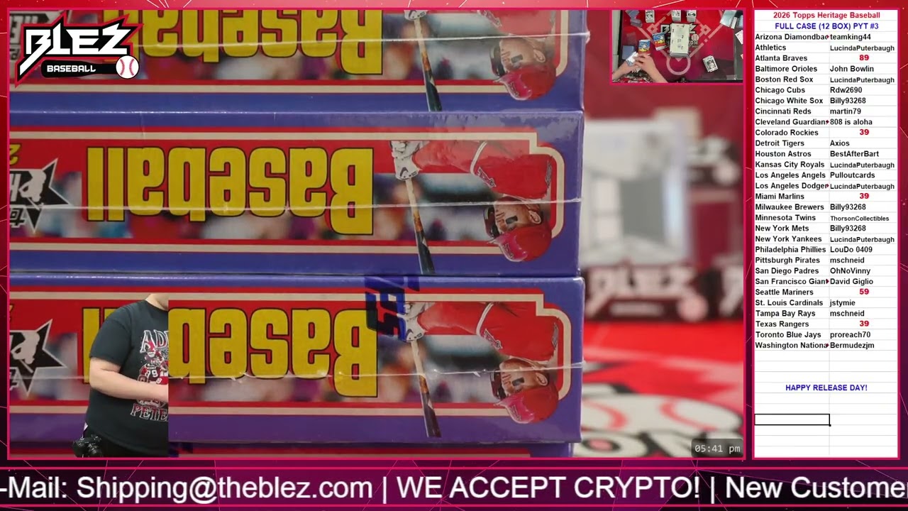 2026 Topps Heritage FULL CASE BREAK Pick Your Team #3
