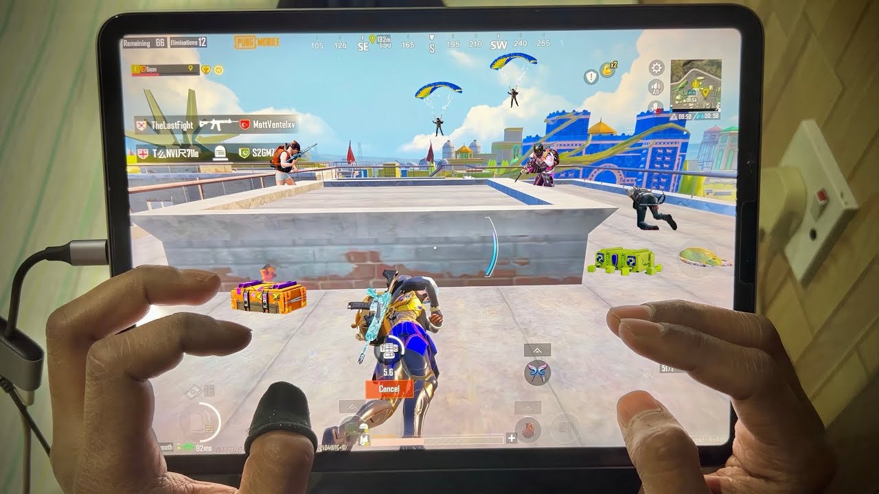 Rooftop Trap Masterclass! 🔥 6 Finger Claw iPad Pro Handcam | PUBG Mobile BGMI Solo vs Squad