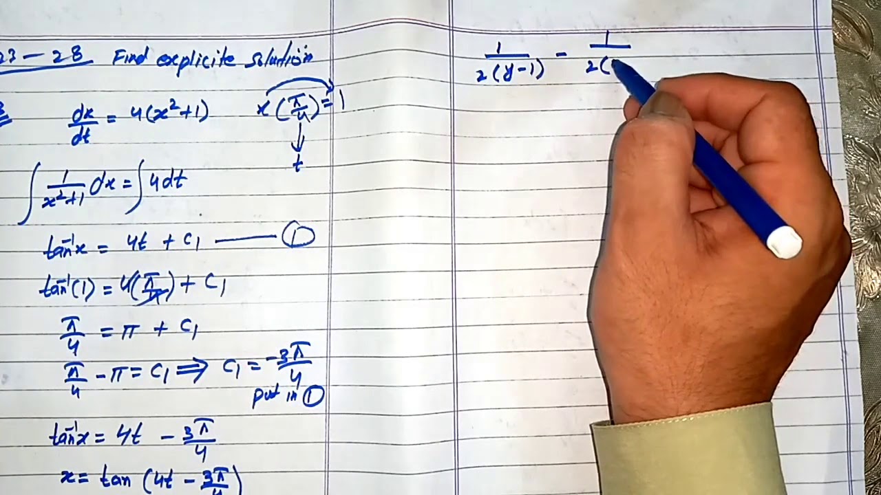 DIFFERENTIAL EQUATION BY D.G.ZILL.CHAP#2 EXE#2.2 Q(21 TO 28)