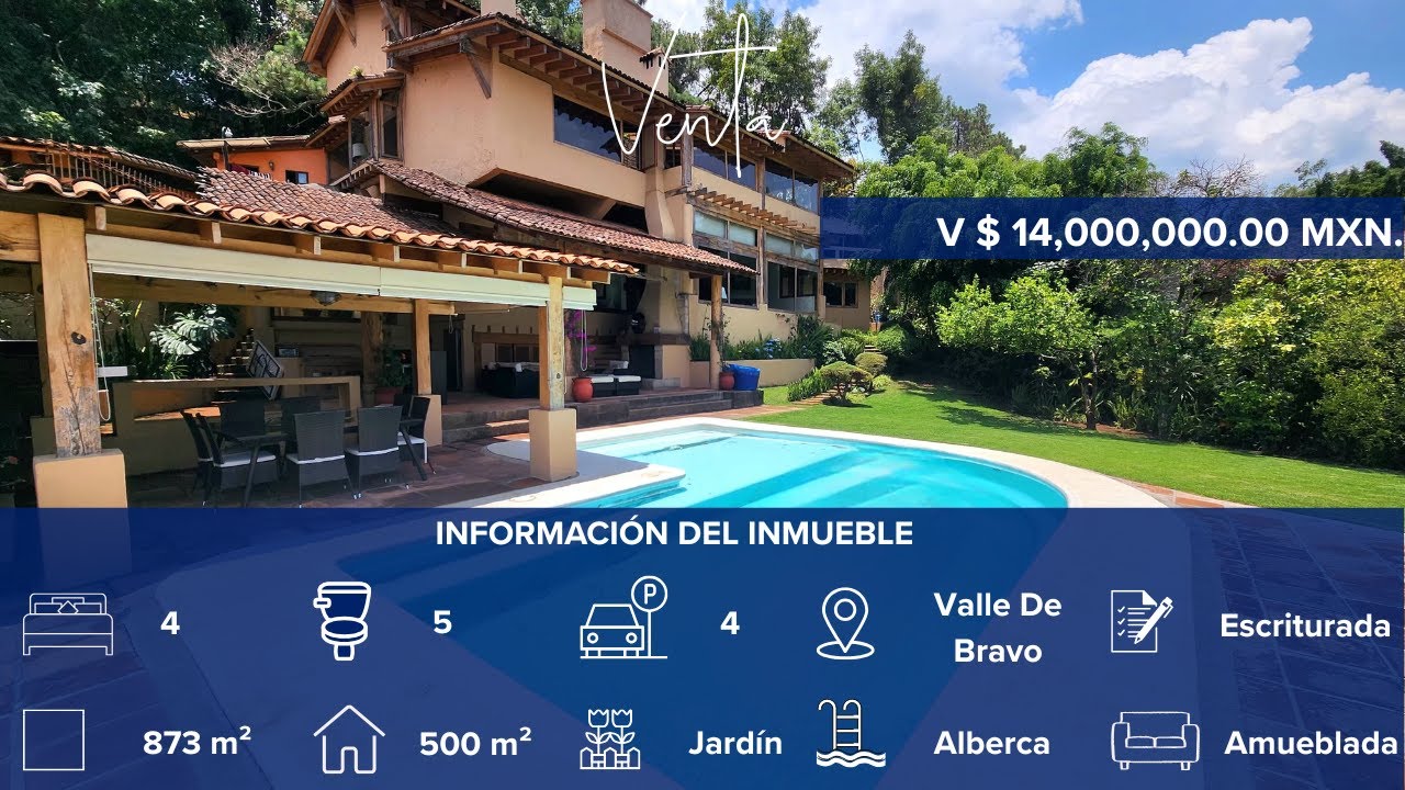 🌅 RESIDENCIA EN VENTA CON VISTAS PANORÁMICAS - VALLE DE BRAVO | RECORRIDO VIRTUAL
