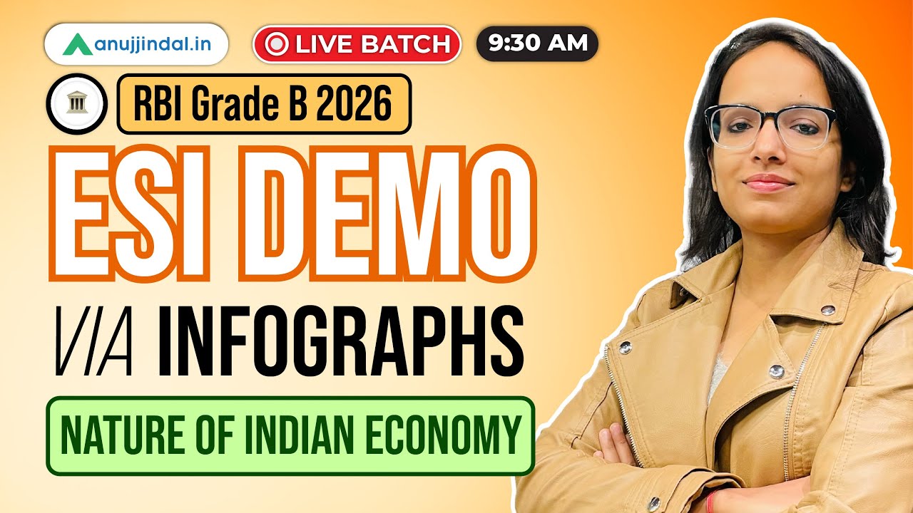 RBI Grade B 2026: Free Class Economic & Social Issues | Nature of Indian Economy | Anuj Jindal