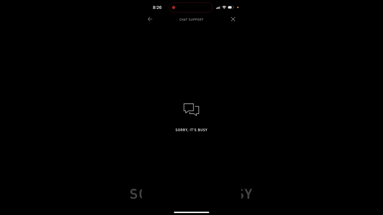Confirmed App - chat support is not loading…