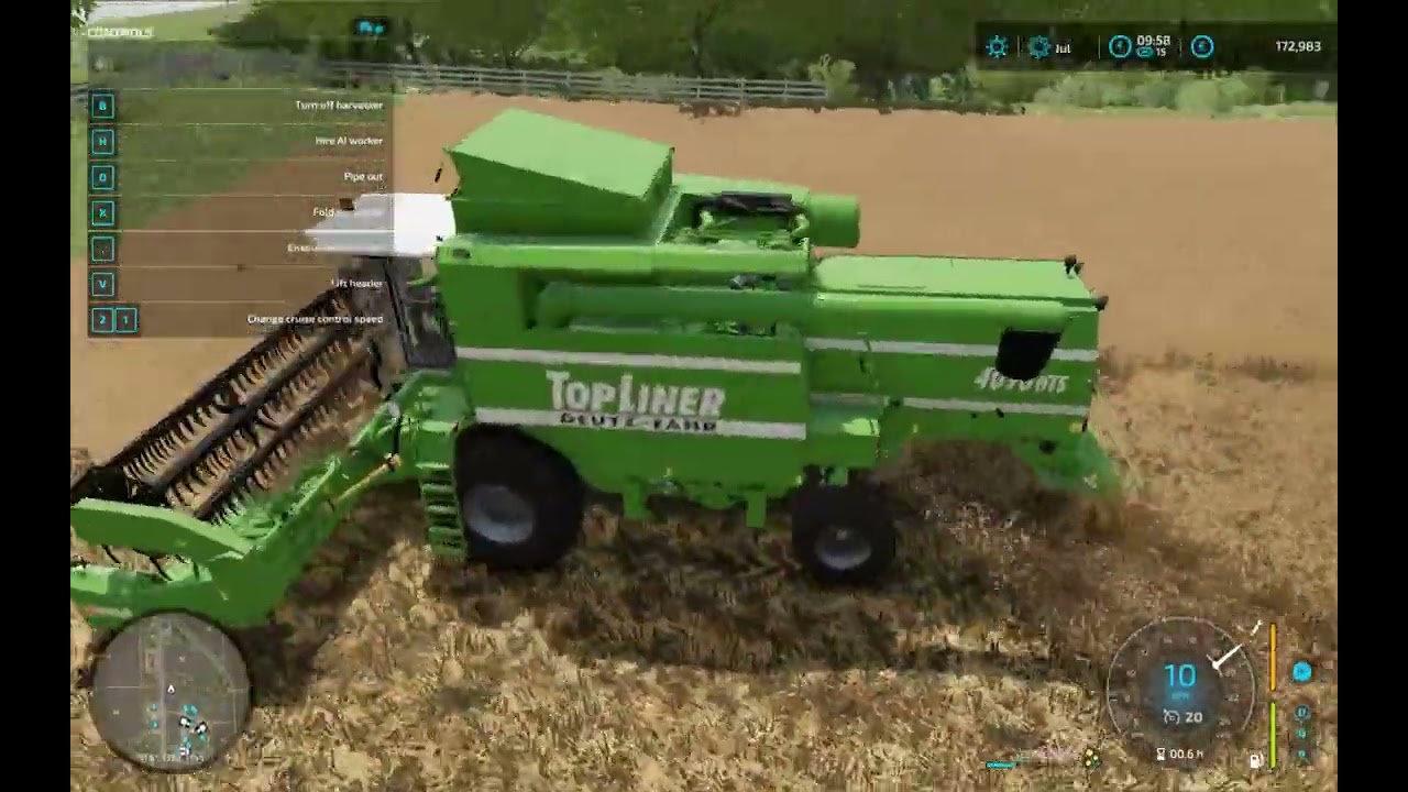 FS22 zetva kombajnom bez glasa