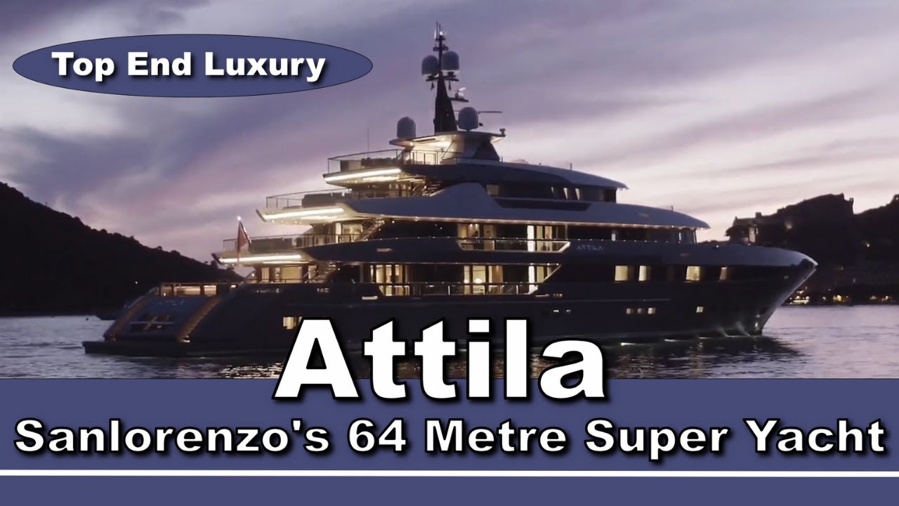 San lorenzo's flagship superyacht Attila 64 metres long