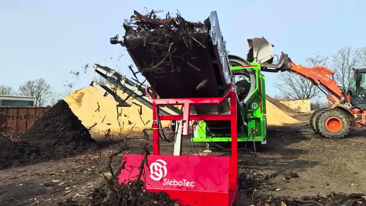 Trommelsieb Siebo 5000 mit Steinfalle