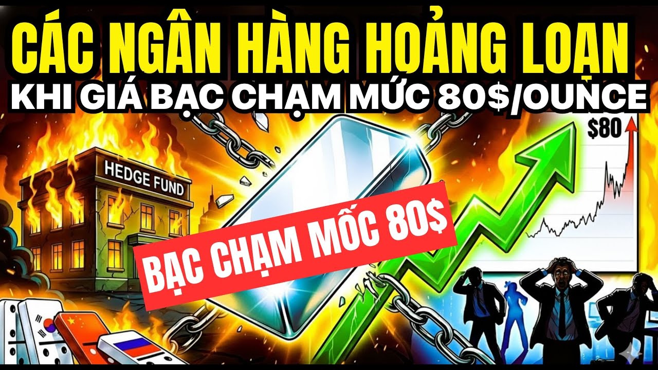 BẠC ĐẬP TAN "BỨC TƯỜNG" TĂNG MẠNH LÊN 80$/OUNCE: CÁC NGÂN HÀNG TRỞ TAY KHÔNG KỊP!