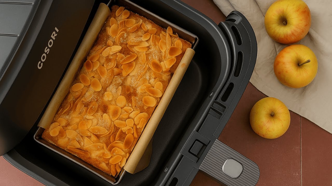 Heißluftfritteusen Rezept: Apfelkuchen aus der Heißluftfritteuse