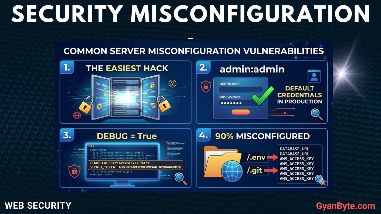 Security Misconfiguration &mdash; The Easiest Hack (No Exploits Needed)
