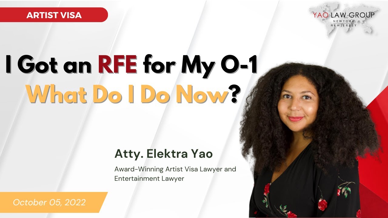 I got an RFE for my O-1 what do I do now?