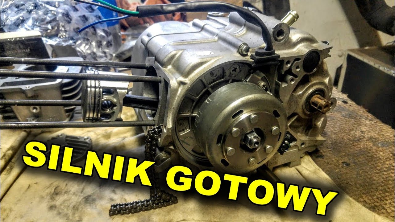 #4 REMONT JAWY/KTM - robimy silnik MRF yx140!! / rama i koła wymalowane