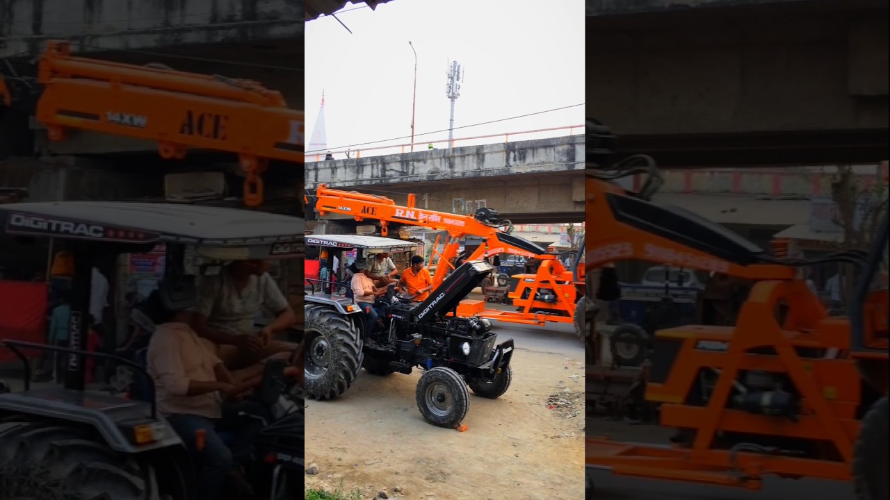 Ace hydra crane amazing shorts 🔥🔥🔥 #hydra #crane #tractor #jcb