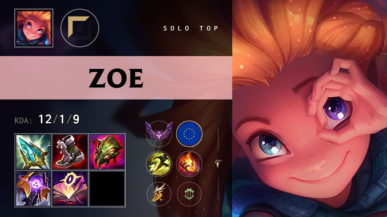 Zoe Top vs Jax - EUW Master Patch 26.14