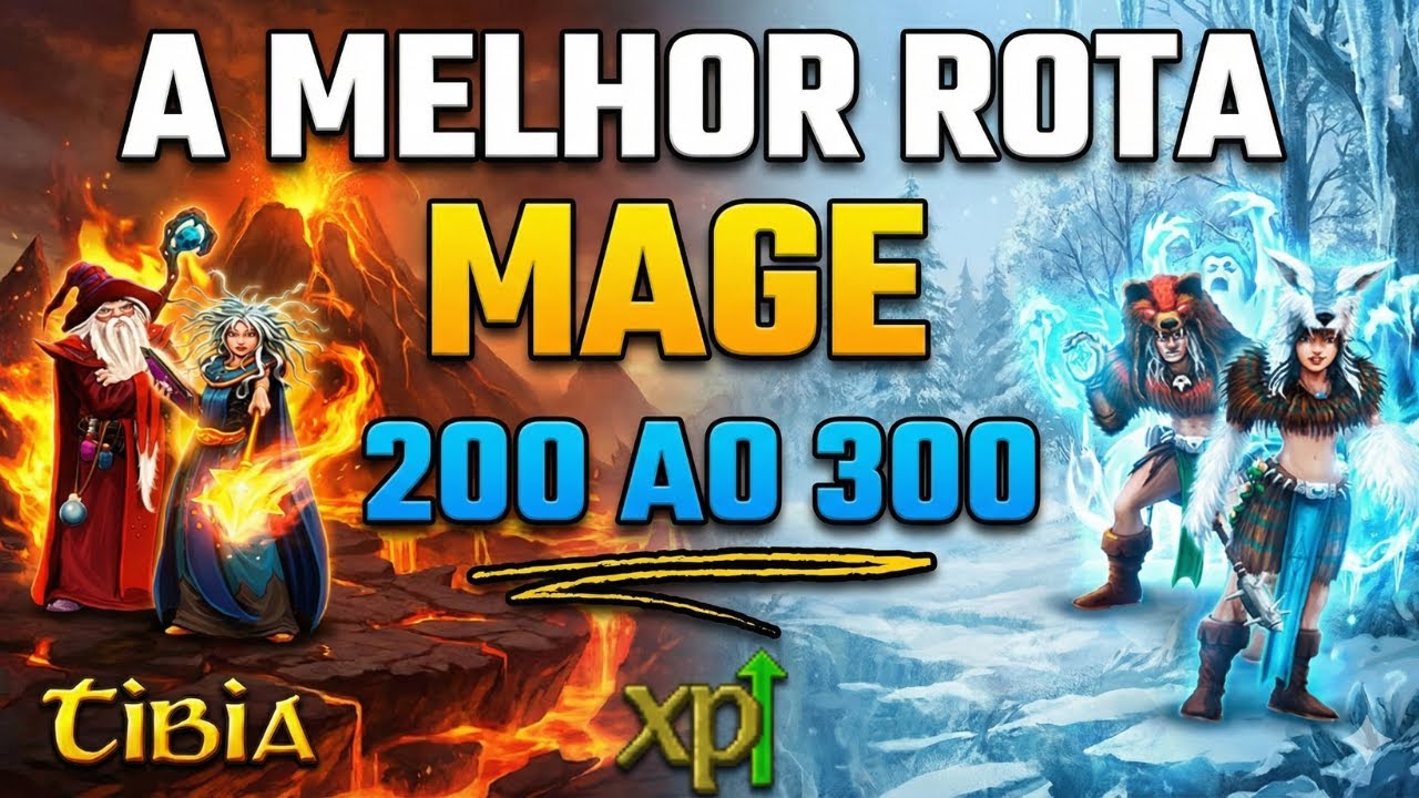 🧙‍♂️Tibia: Melhor Rota Para Upar Mage do 200 ao 300 Guia Atualizado!