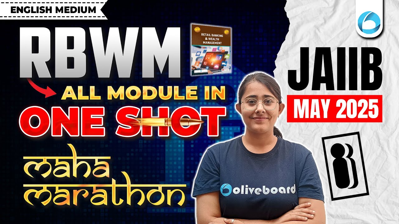 JAIIB RBWM Maha Marathon May 2025 | RBWM Marathon | RBWM ONE SHOT | English Medium