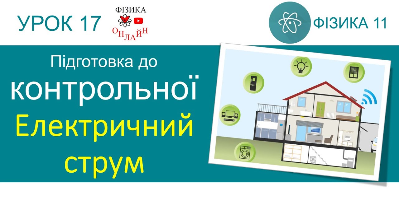 Фізика 11. Підготовка до контрольної роботи  «Електродинаміка. Частина 1. Електричний струм» 6 задач