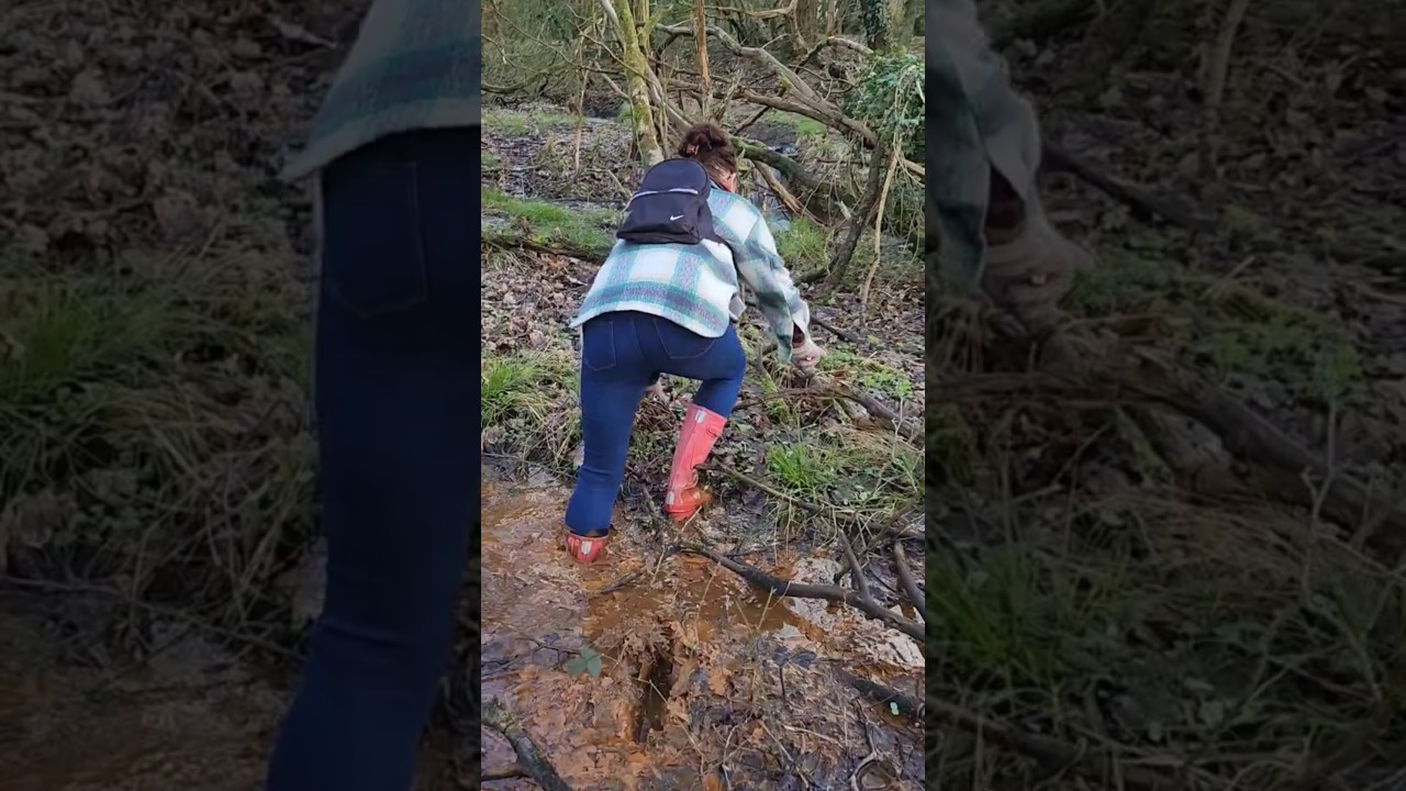 A messy, muddy boots moment
