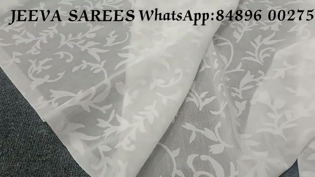 White Garden Vareli Saree ❤️(03.03.26)