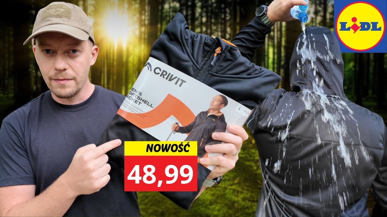 SOFTSHELL Crivit z LIDLA za 49 PLN
