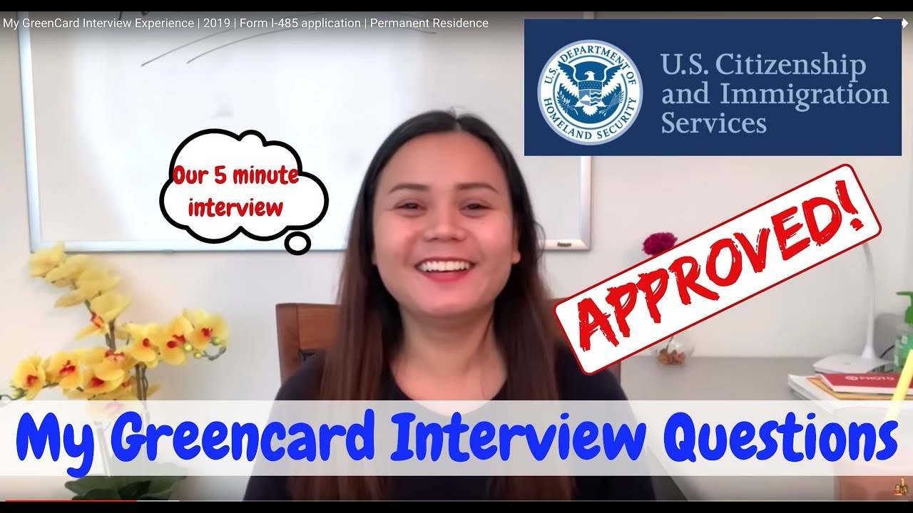 My Green Card Interview Experience 2020 | Form I-485 application | Permanent Residence