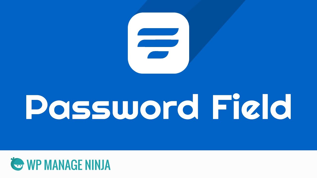 Password Input Field in WP Fluent Form WordPress Plugin