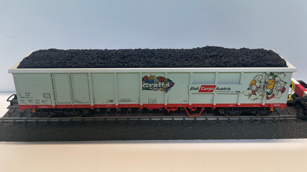 „Kohlenladegut“ für Modelleisenbahnen selbst erstellen
