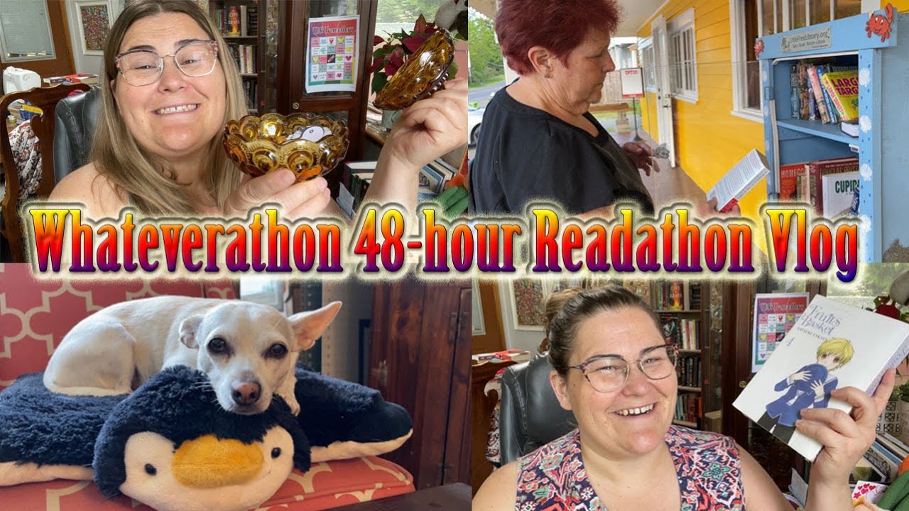 Видеоблог о 48-часовом марафоне чтения Whateverathon | Июнь 2022 года