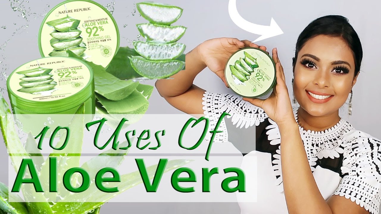 TOP 10 USES ALOE VERA GEL FOR SKIN & HAIR - BEAUTY BENEFITS OF ALOE - AVG HACKS