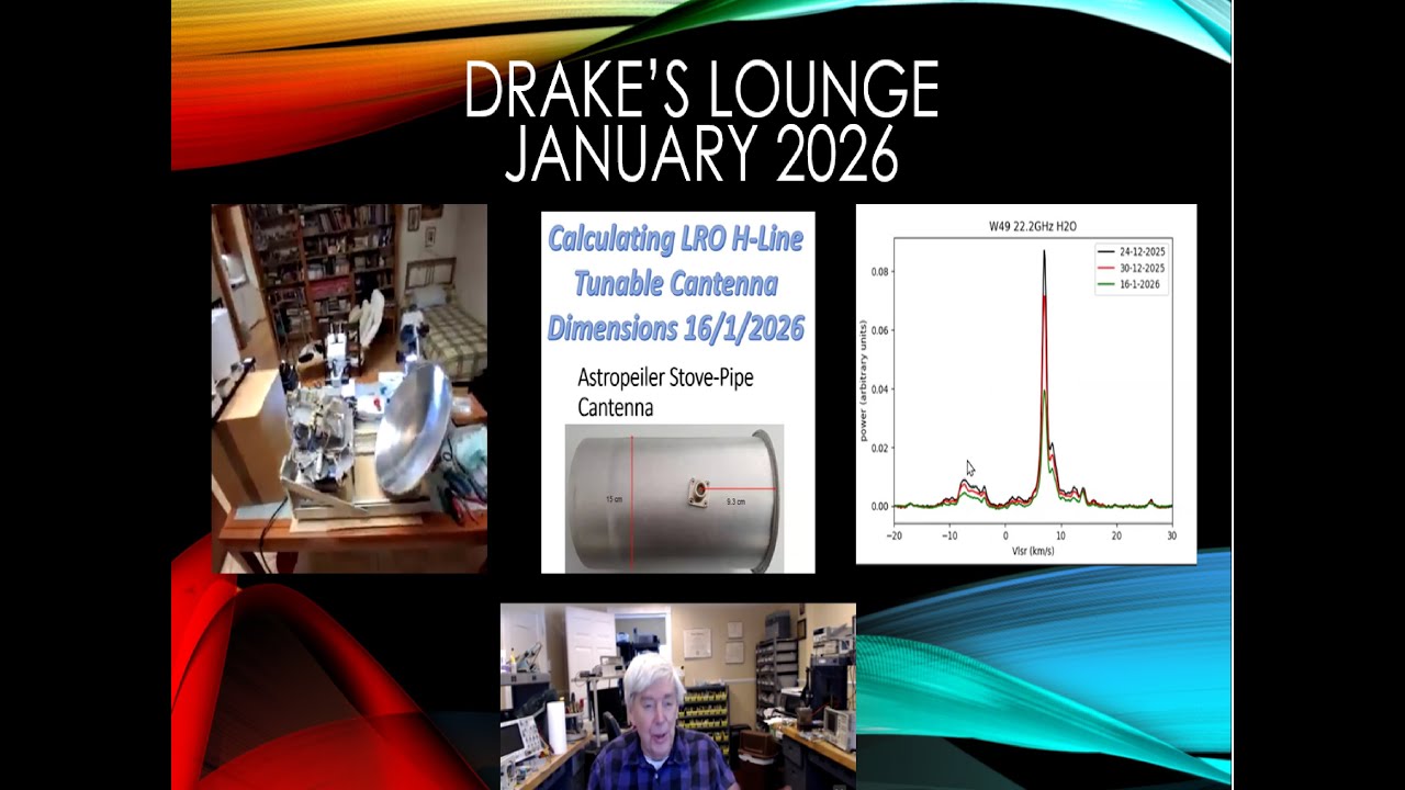 Drake's Lounge - Jan 2026: Laboratory Tour, FRB and Maser Observations, SID Monitor and DSES update